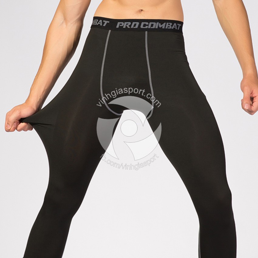 ◑Quần giữ nhiệt, tập gym nam, bó chống xước Procombat