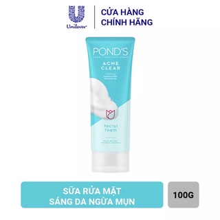 Sữa rửa mặt sáng da ngừa mụn Pond's Acne Clear 100g