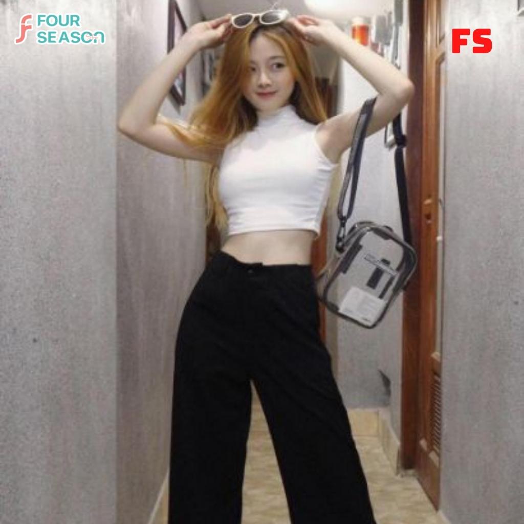 Áo croptop ba lổ cổ lọ ACT09 4S áo thun nữ chất vải mềm mịn chất lượng