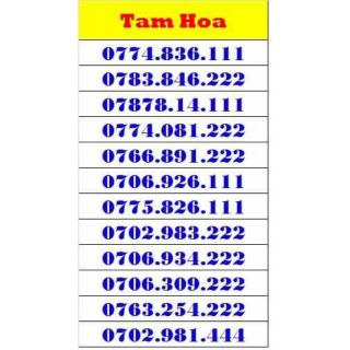 Sim số đẹp Mobifone 4G Tam Hoa