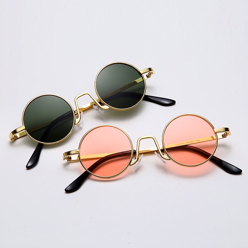 Kính Mát Hip hop Tròng Tròn Chống Tia uv400