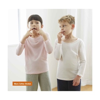Áo giữ nhiệt cotton warm trẻ em kid cổ tròn của uniqlo - nhật