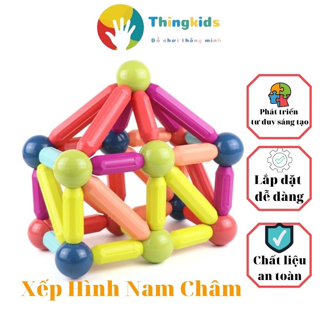 Bộ Xếp Hình Nam Châm Thông Minh Cho Bé - THINGKIDS