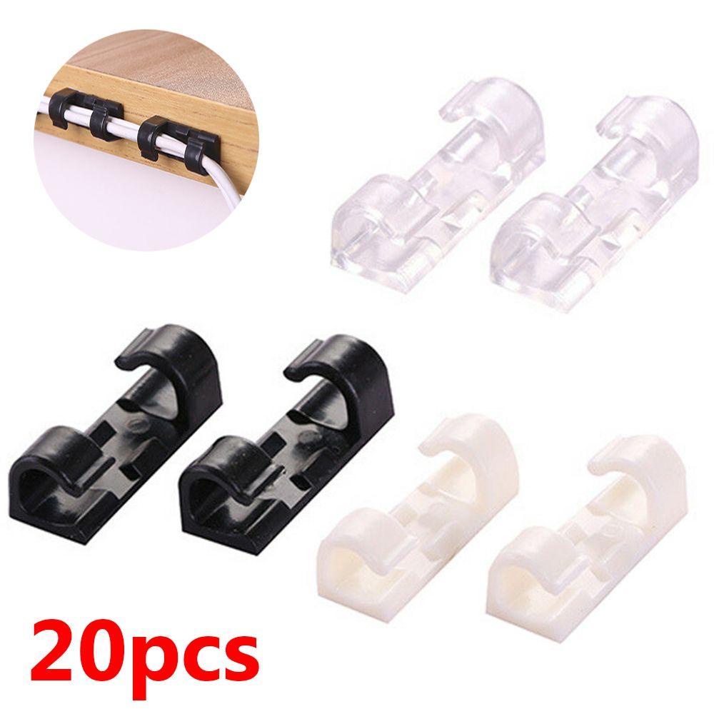 BTLIMER Bộ 20 Giá Đỡ Dây Cáp Điện Thoại Để Bàn Gọn Gàng Tiện Dụng