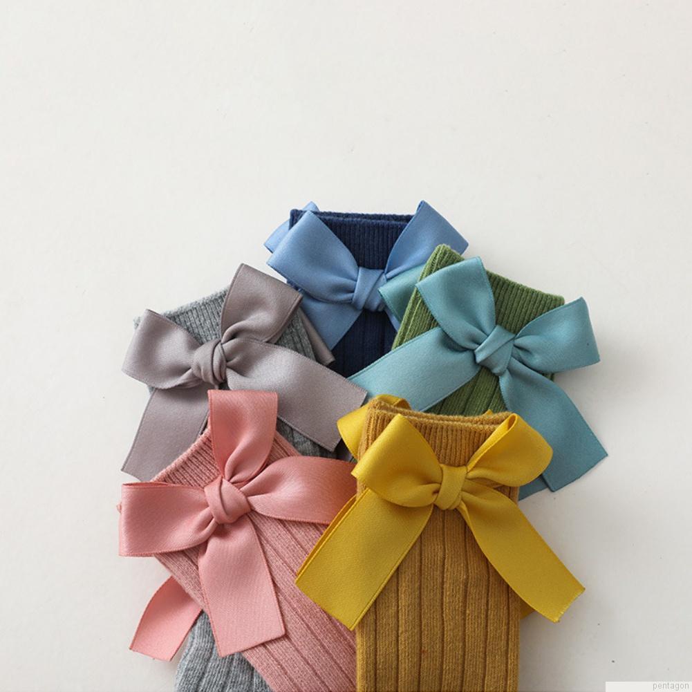 Vớ cotton cổ cao thoáng khí màu sắc kẹo ngọt cho bé gái từ 0-10 tuổi