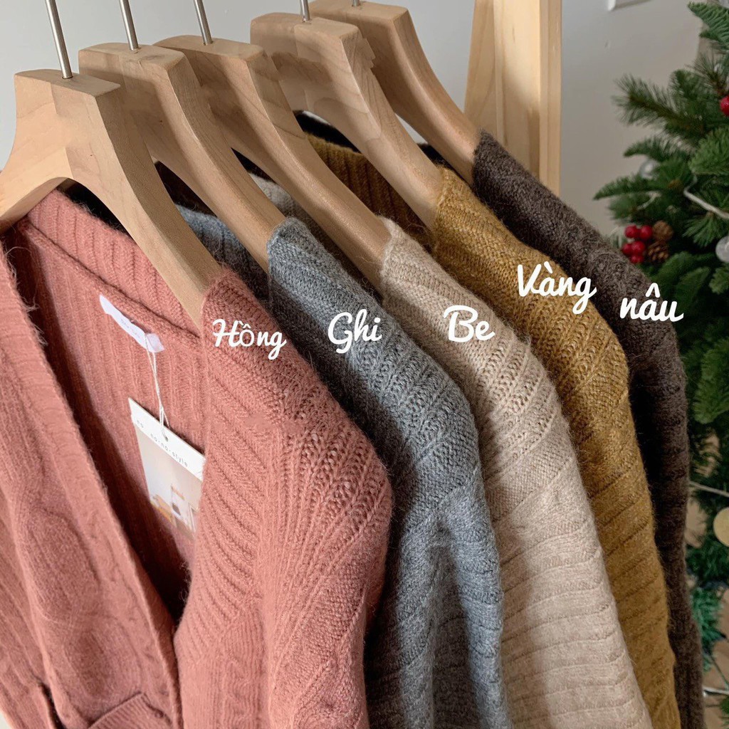 Áo cardigan len thừng V | BigBuy360 - bigbuy360.vn