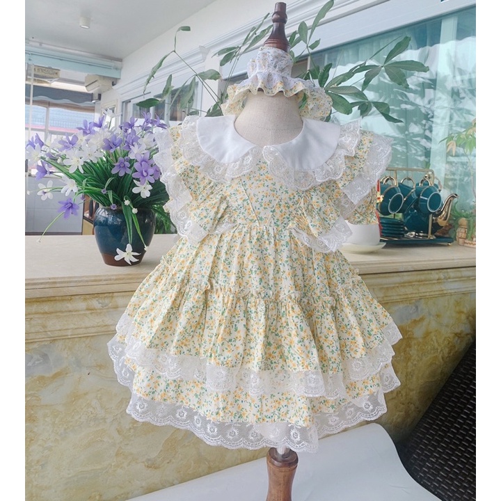 Váy công chúa Váy Lolita hoa nhí tiểu thư cho bé