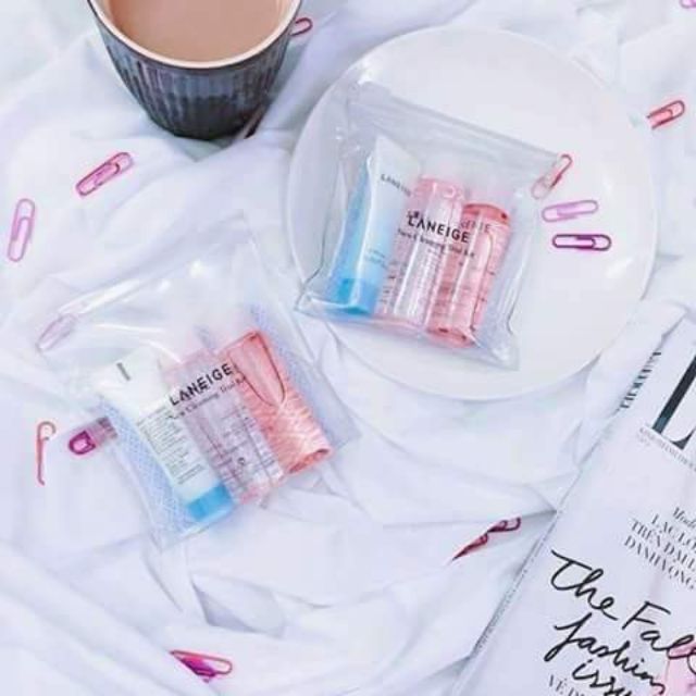 Sét Tẩy Trang mini 3 món LANEIGE nhỏ