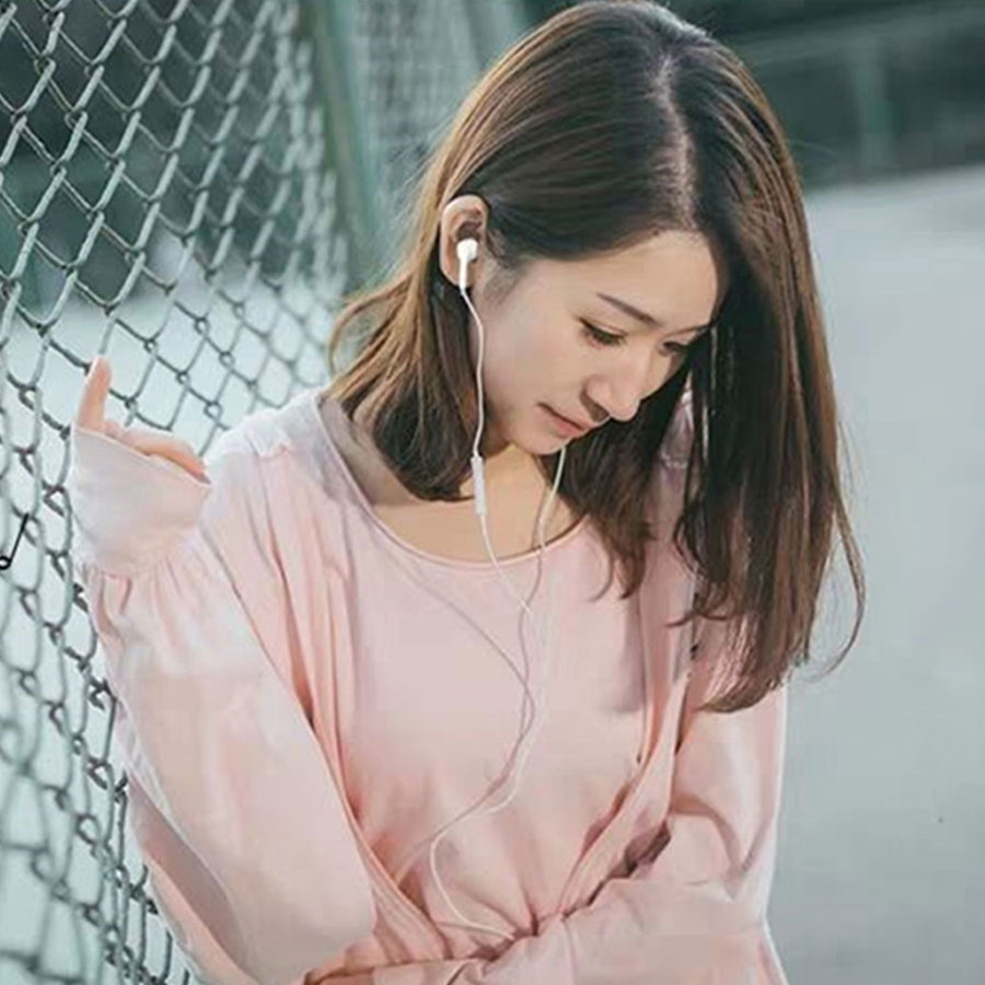 Tai nghe nhét tai OPPO jack 3.5mm có micro và nút điều chỉnh âm lượng