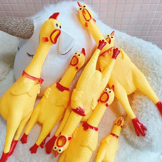 *Hoả tốc* Gà bóp kêu Shrilling Chicken, gà A Lử kêu siêu to - Đồ chơi thú vị vui nhộn