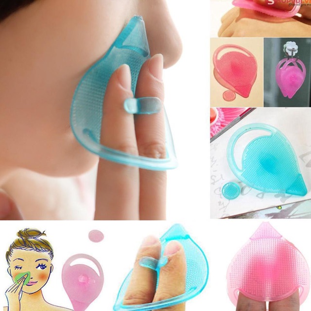 Miếng rửa mặt massage trị mụn đầu đen silicon