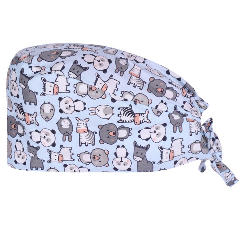 Mũ Bác Sĩ Y Tá Bằng Cotton Hình Quả Bầu Hoạt Hình Dễ Thương Có Dây Buộc Điều Chỉnh Được