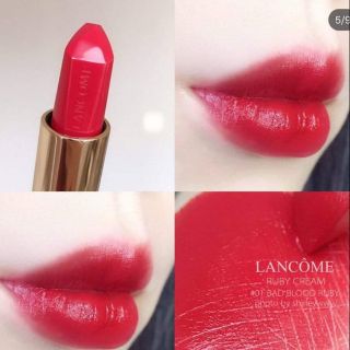 Son Lancôme Ruby Cream màu 01 Bad Blood-red Ruby