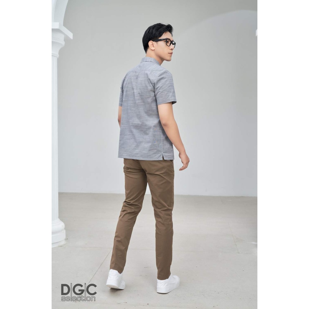 Áo sơ mi Nam ngắn tay Smart Casual DGCs cotton thoáng mát SASNCB37M-S