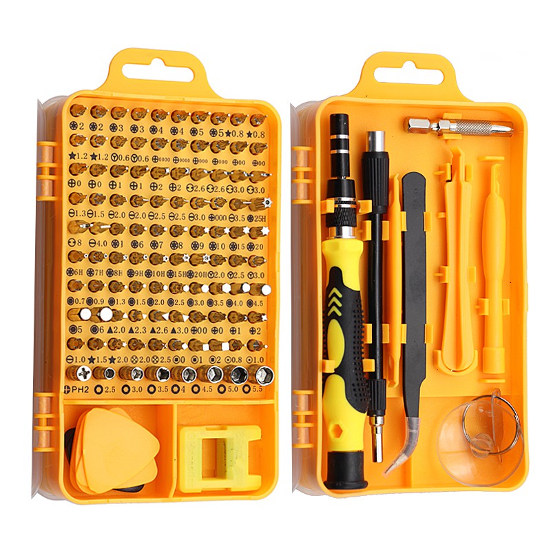 Bộ tua vít 110 chi tiết mở được tất cả các dòng điện thoại, laptop, đồng hồ, đồ điện tử… - HV Store 549