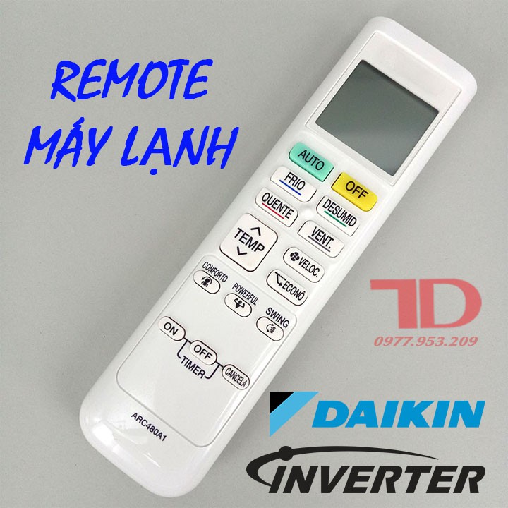 Remote máy lạnh Daikin Inverter dòng FTKC Series