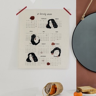 Lịch vải canvas 2020