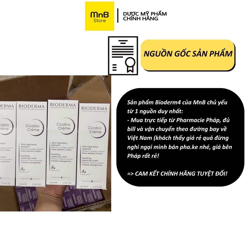 Kem dưỡng phục hồi Bio Cicabio Cream làm dịu và giảm đỏ rát da 40ml