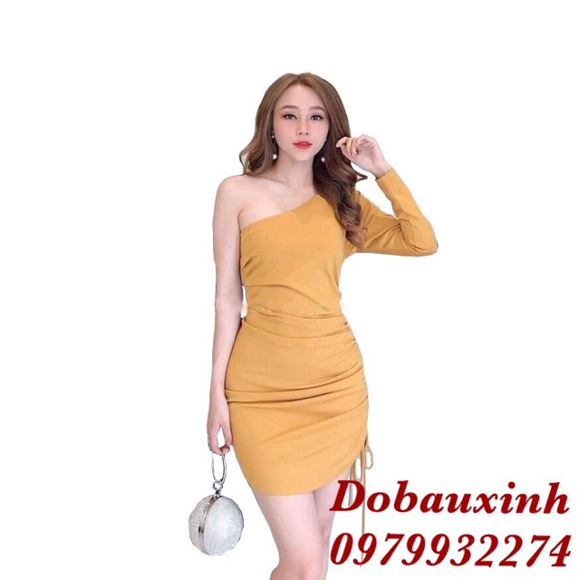 Váy body lệch vai