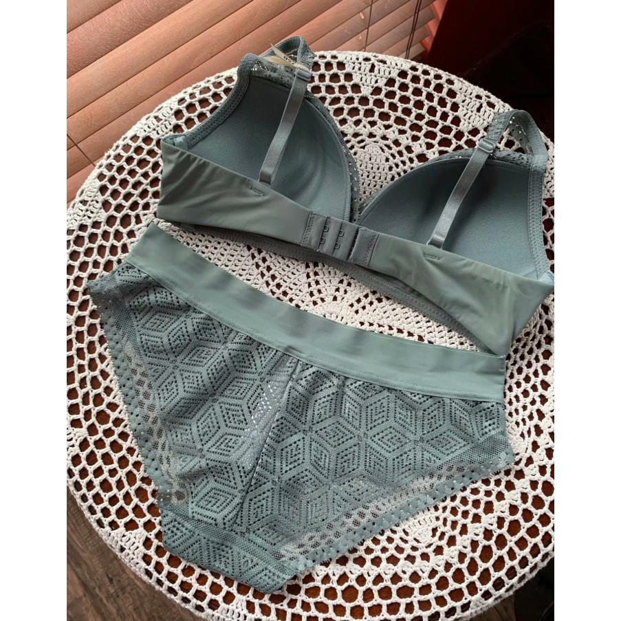 Bộ Đồ Lót Không Gọng Đệm Mỏng Ren Cao Cấp S189 | BigBuy360 - bigbuy360.vn