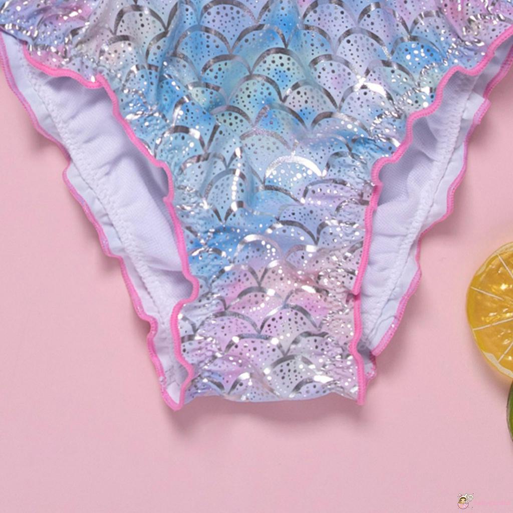 Set Đồ Bơi Hình Nàng Tiên Cá Dễ Thương Hợp Thời Trang Cho Bé Gái Từ 7-15 Tuổi