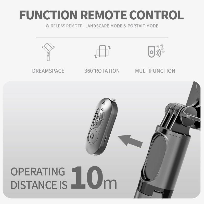 Gậy Tự Sướng Q09 Ổn Định Gậy Ba Chân Có Đèn Chụp Ảnh Bluetooth Không Dây Cho Điện Thoại Di Động Thông Minh