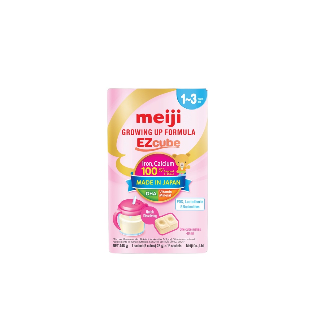 Combo Sữa Meiji Mama Milk (350g) và Sữa dạng thanh Meiji Growing Up Formula EZcube (448g)