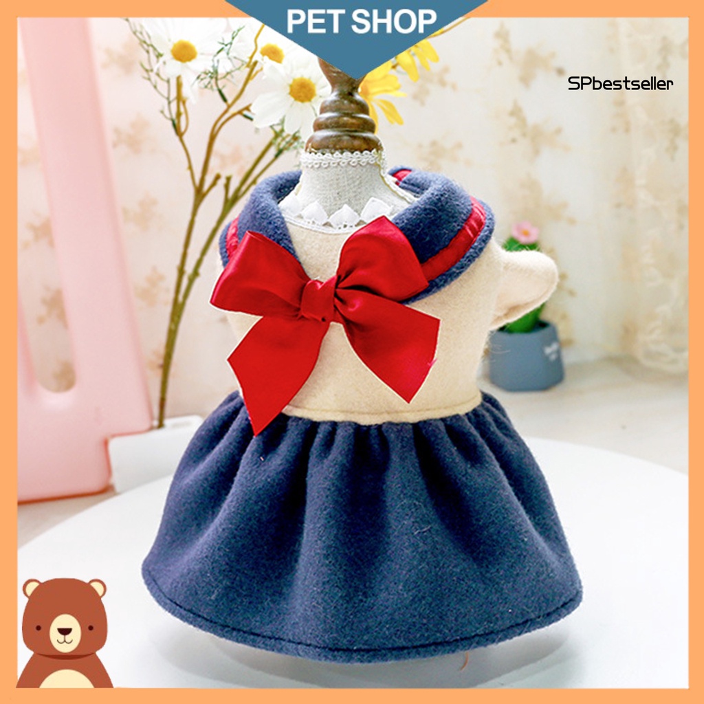 Đầm công chúa đính nơ xinh xắn dành cho cún cưng