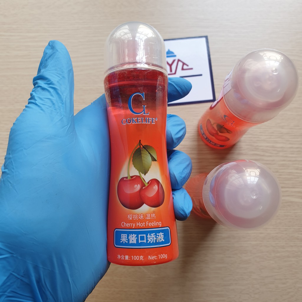 Gel Bôi Trơn COKELIFE Vị Cherry Nóng Ấm 100ml Gel massage Đậm Đặc Lâu Khô Gốc Nước