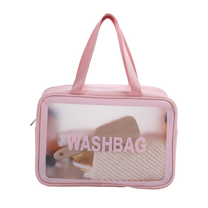 [5❤️][FREESHIP] TÚI ĐỰNG MỸ PHẨM WASHBAG - TRAVEL BAG - PINK [HCM]