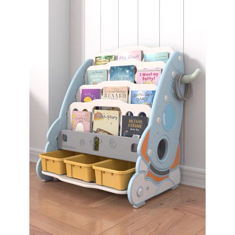 Giá sách kèm ngăn để đồ chơi thông minh cho bé