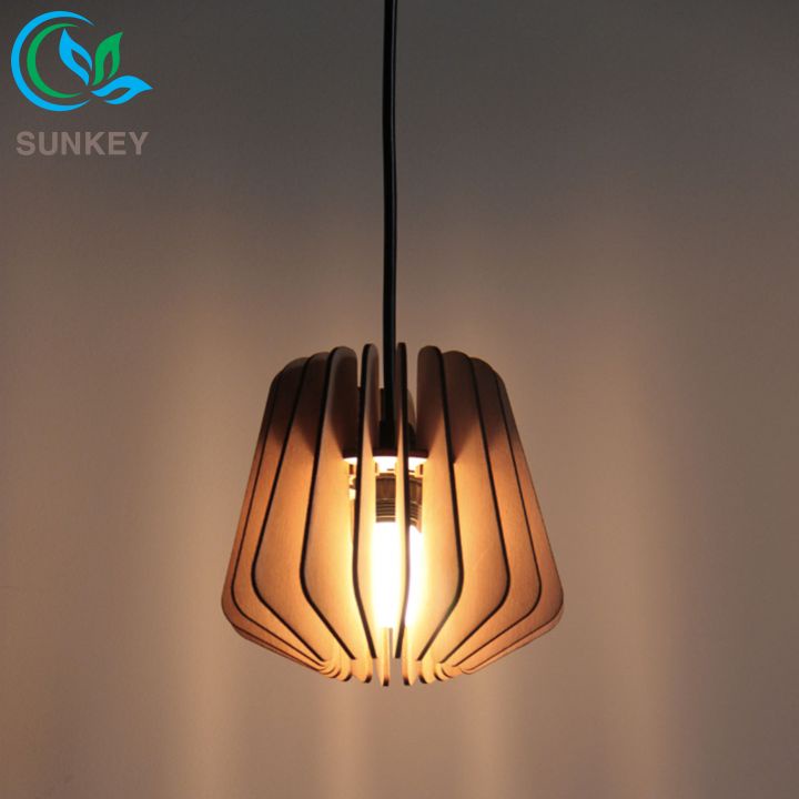 [Siêu Rẻ] Đèn Trang Trí Thả Trần Oskar - Kích Thước 18x19 cm - Được Làm Từ Chất Liệu Gỗ Plywood Cao 