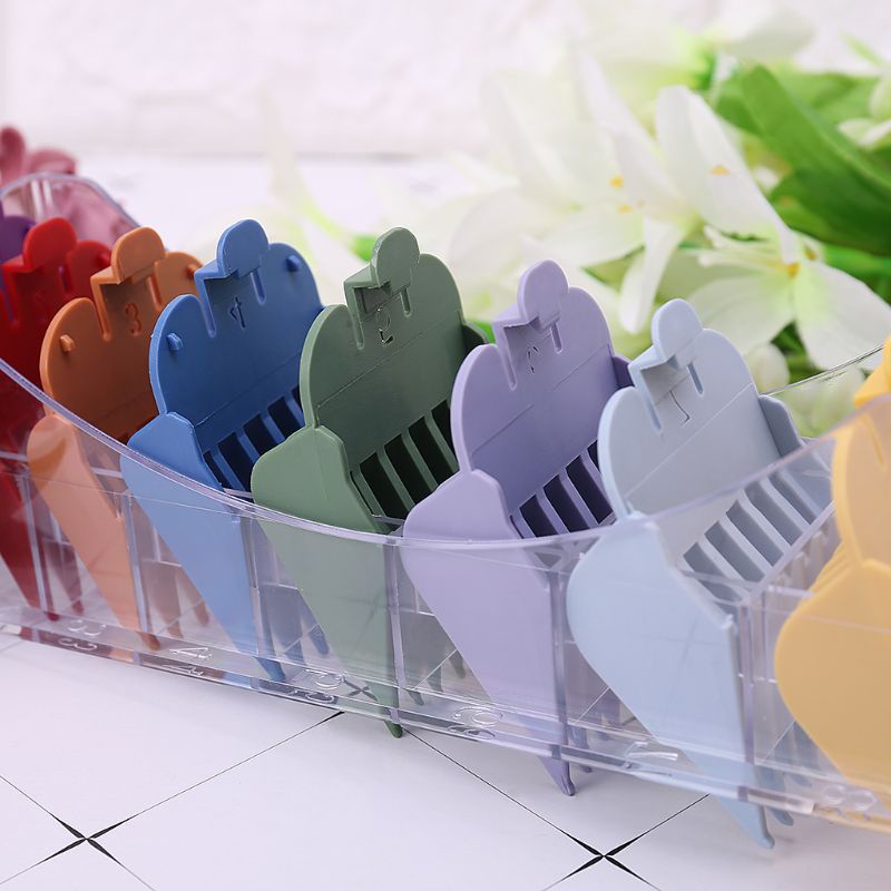 Bộ 8 Đầu Lược Giới Hạn Thay Thế Cho Tông Đơ Cắt Tóc