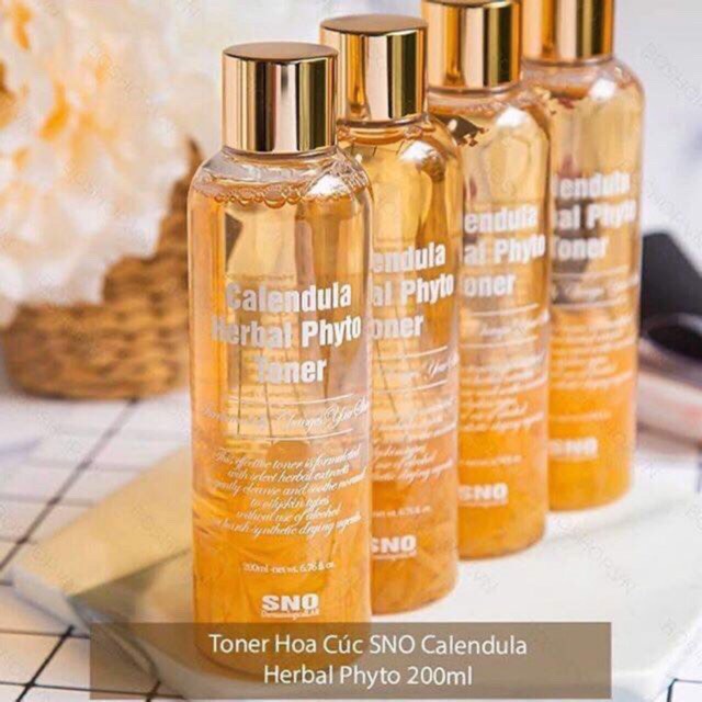 Toner hoa cúc SNO Calendula Herbal Phyto 200ml