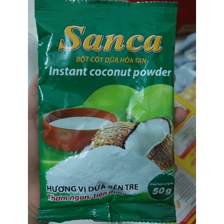 Bột cốt dừa hòa tan Sanca 🥥 Nước cốt dừa, Bột béo