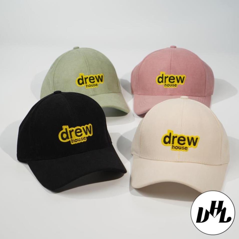 (SẴN HÀNG) Mũ lưỡi trai, Nón kết nam nữ DREW vải NHUNG phong cách Ulzzang form unisex nam nữ (Ảnh thật)