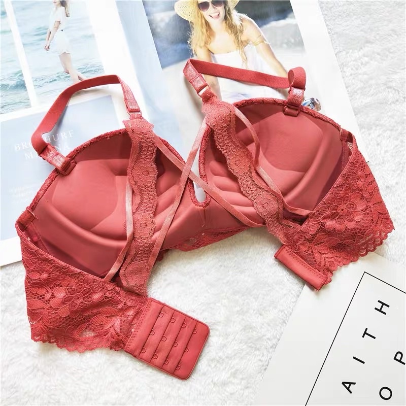 Áo lót ren mút bàn tay đệm vừa 2,5cm nâng đẩy ngực tự nhiên LABRA