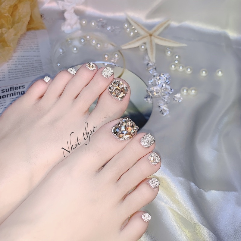 nail box chân nhũ flash
