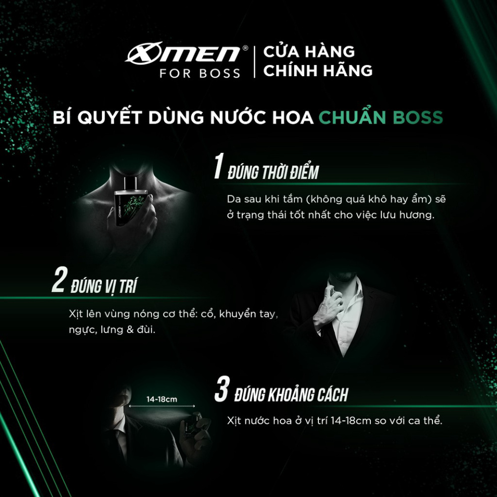 Nước hoa bỏ túi Xmen for Boss Motion 18ml - NPP LỘC PHÁT