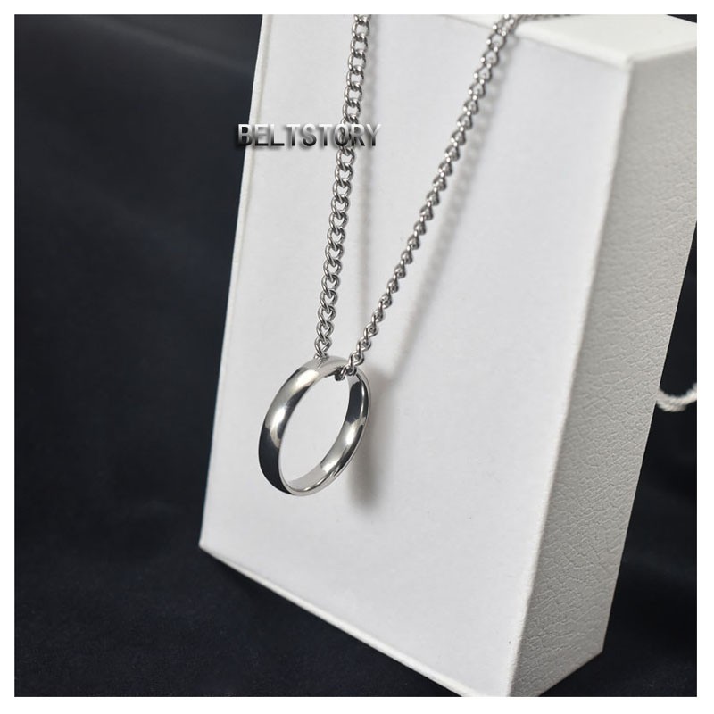 Vòng Cổ Phối Mặt Tròn Đơn Giản Cá Tính Cho Nam