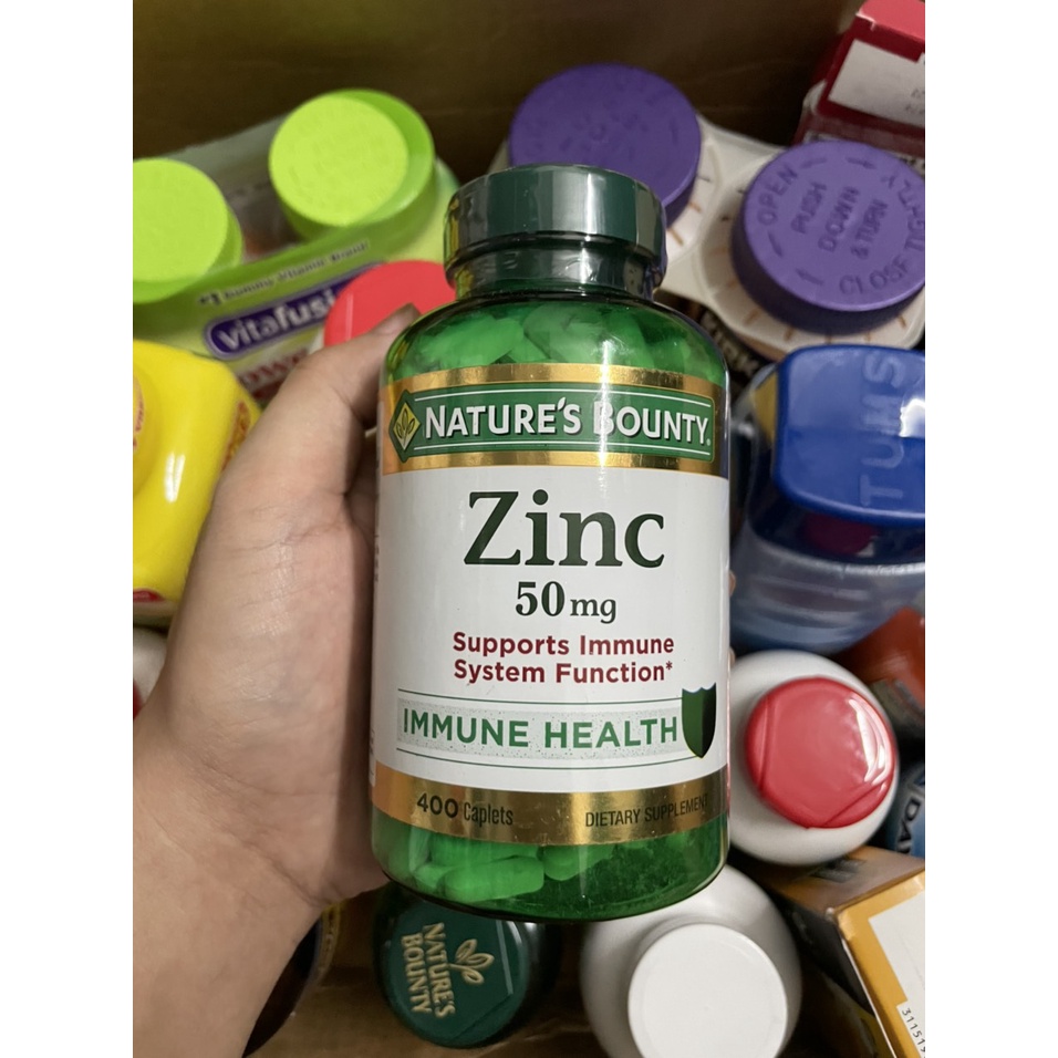 Viên Uống Bổ Sung Kẽm NATURE'S BOUNTY ZINC 50 mg 400 viên