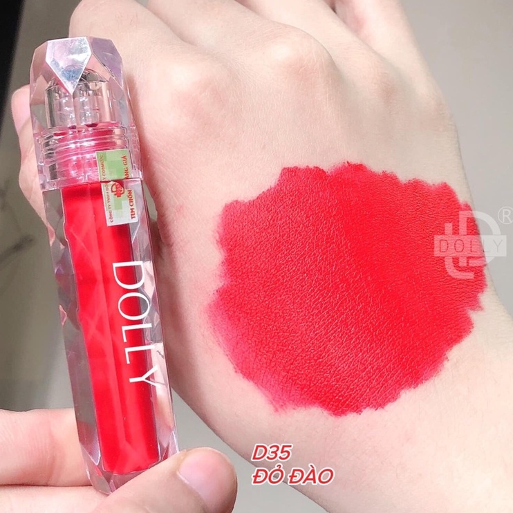 Son Lì Son Kem  DOLLY DIAMOND VELVET Không Chì Cao Cấp Chính Hãng