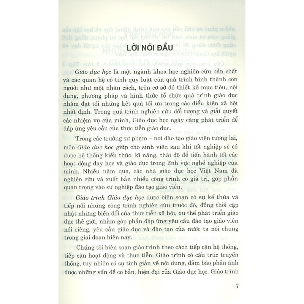 Sách - Giáo Trình Giáo Dục Học - Tập 1