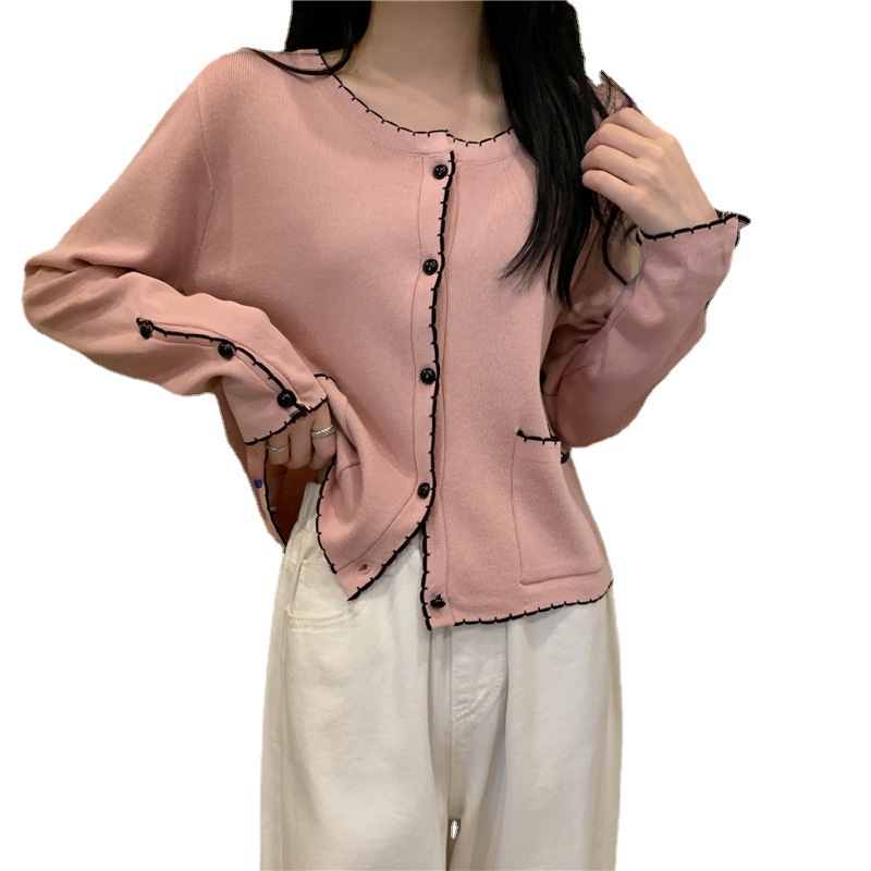 Áo Khoác Cardigan Cổ Tròn Thời Trang Mùa Thu Hàn Quốc Cho Nữ