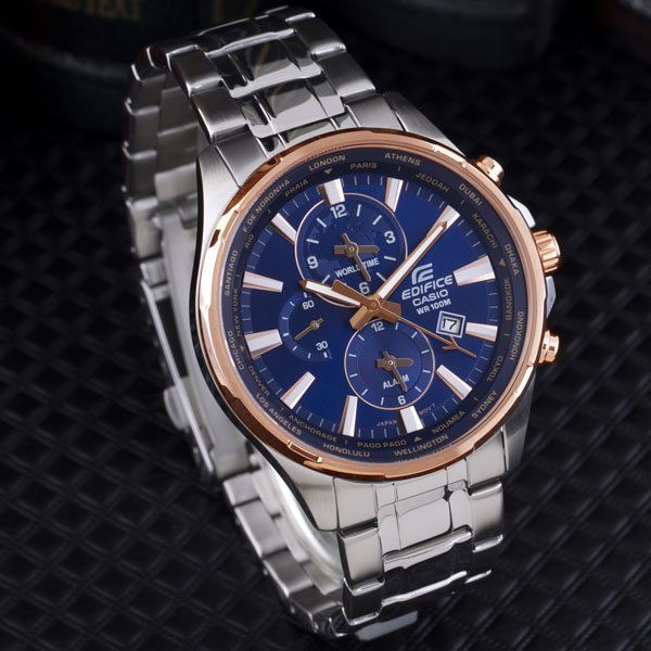 Đồng Hồ Nam Dây Thép Edifice EFR-304PG-2AVUDF Chính Hãng | EFR-304PG-2A