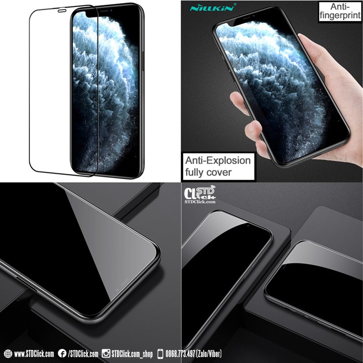 KÍNH CƯỜNG LỰC IPHONE 12 - 12 PRO NILLKIN CP+PRO 2.5D CHÍNH HÃNG [NEW SALEOFF]