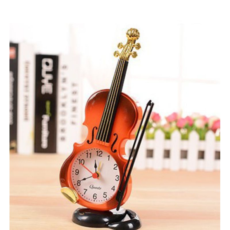 Đồng Hồ Báo Thức Hình Đàn Violin Độc Đáo