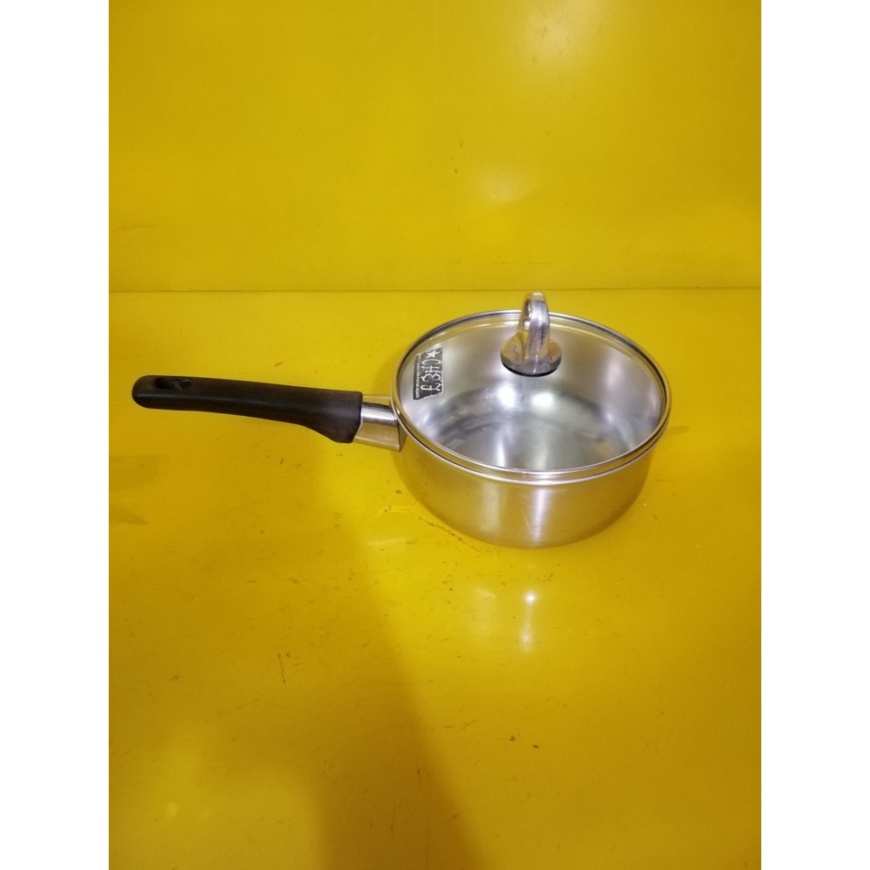 Quánh inox Luckywood Japan nội địa Nhật, size 16cm, cao 8cm (mã 639), Dùng được bếp từ