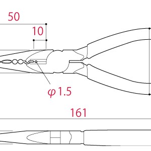 Kềm nhọn đa năng mũi dài KingTTC KRP-150