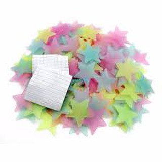 100 Miếng Dán Tường Dạ Quang Hình Sao (SET 100 SAO)